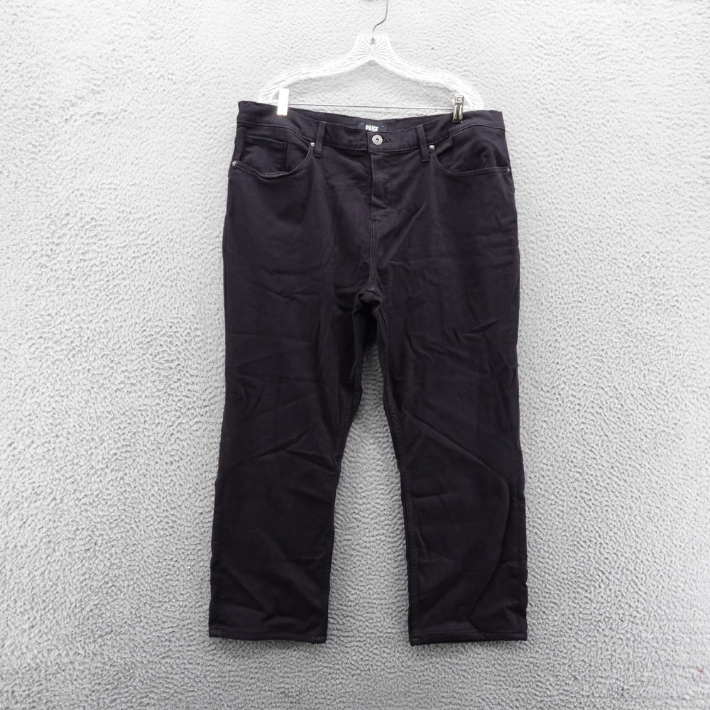 Paige Federal Mens Black Straight‎ Leg Jeans Size 38x27* Casual Denim Pants